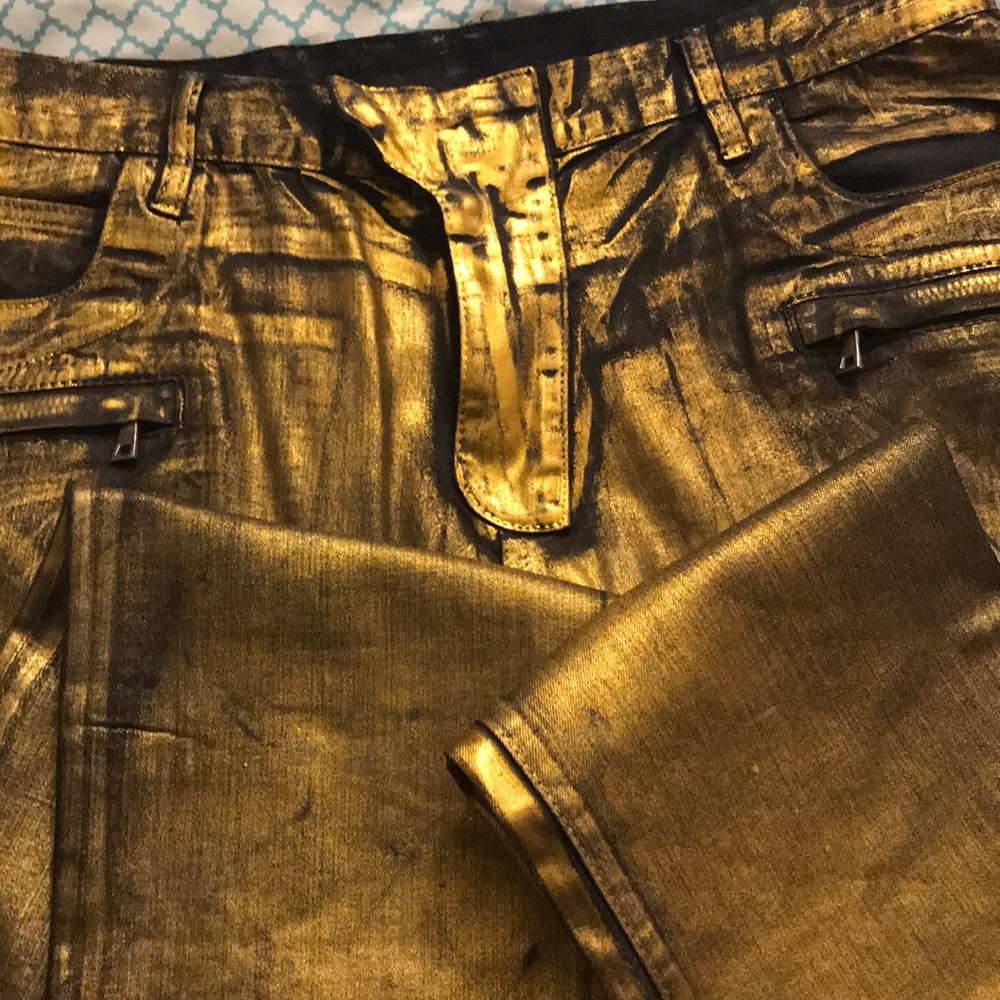 Gold limited edition balmains size 38